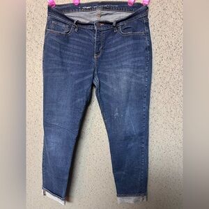 Old Navy Women's Straight Leg Jeans - Deep Blue